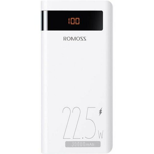 Внешний аккумулятор Power Bank 30000 мАч Romoss Sense 8PF белый 302000₽