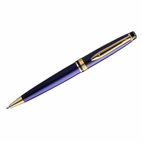 Ручка шариковая Waterman Expert Blue Lacquer GT, черная, 1,0мм, подарочная упаковка
