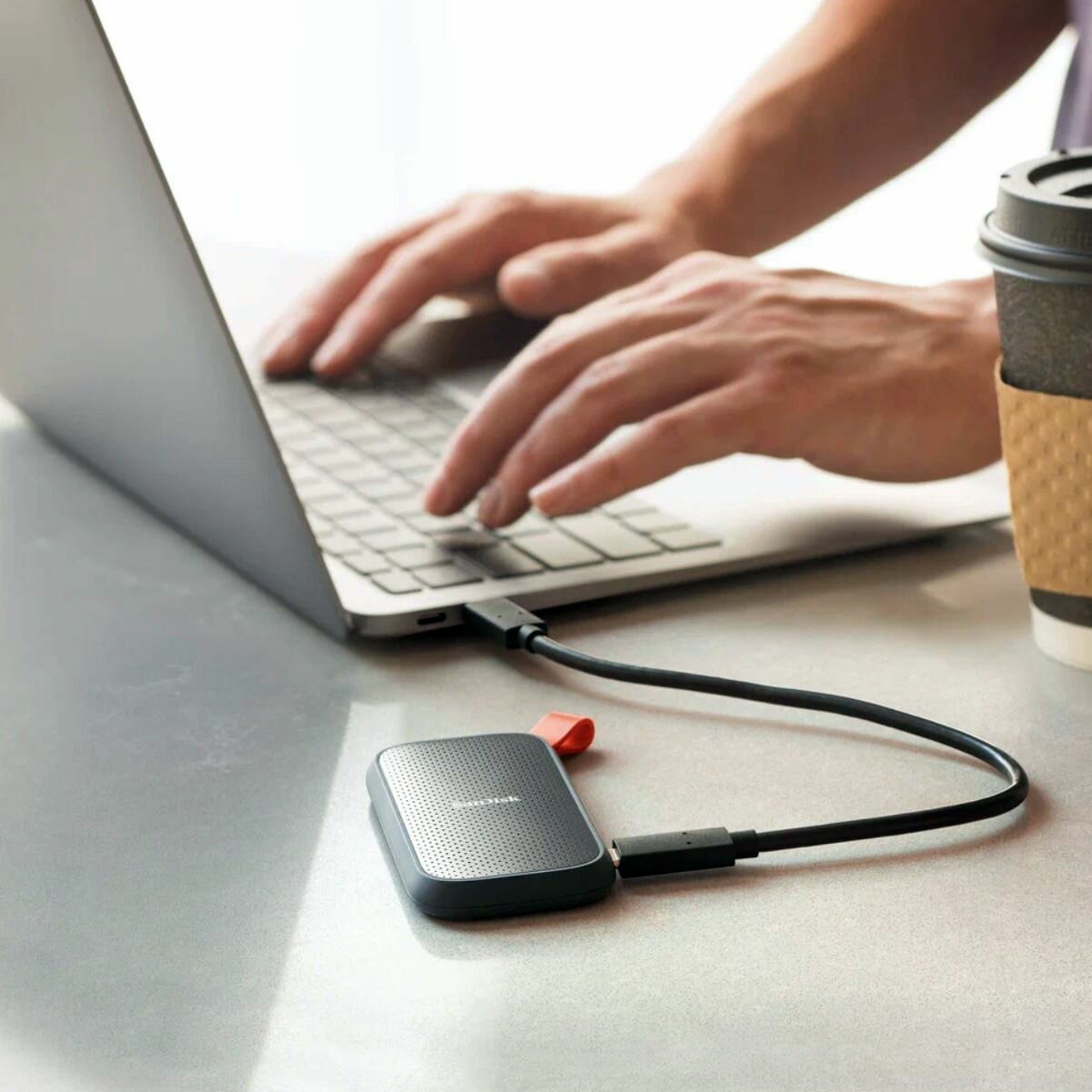 SanDisk Portable 800 МБ/сек серый — фото 5