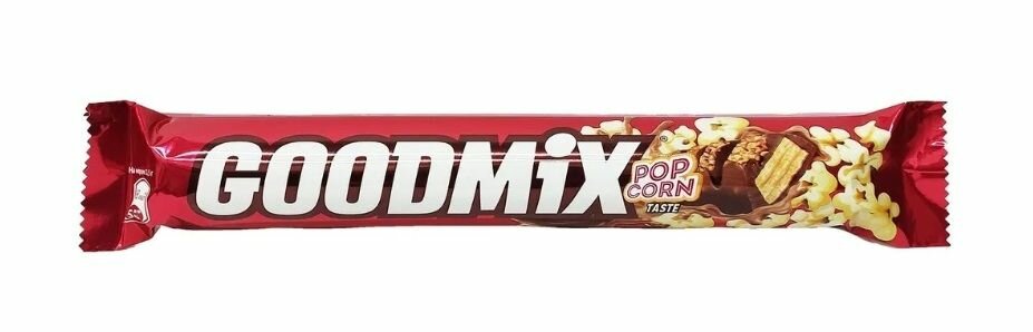 Батончик Goodmix со вкусом попкорна и хрустящей вафлей, 45 г - фото №2