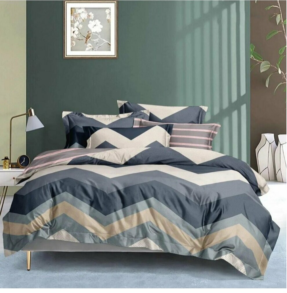 фото Комплект постельного белья, семейный, Сатин Aimee