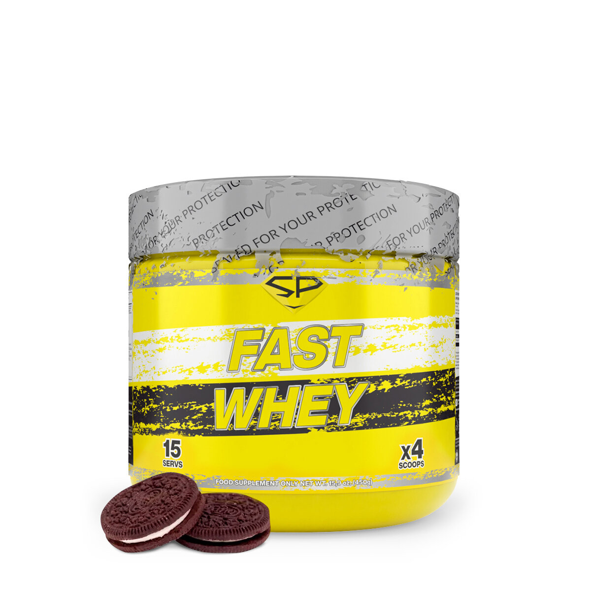 STEEL POWER Fast Whey Protein 450 г (малая банка) (Орео)