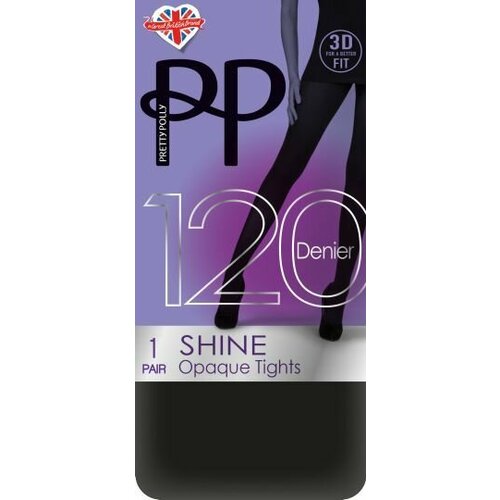 Колготки Pretty Polly Premium Opaques, 120 den, размер XL, черный колготки pretty polly premium opaques 120 den размер m l черный