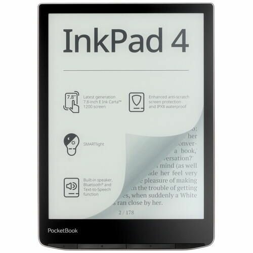 78" Электронная книга PocketBook InkPad 4 черный