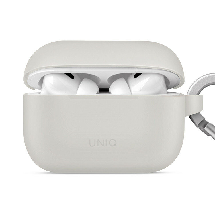 Uniq Чехол Uniq Vencer Silicone case +carabin and earstrap для AirPods Pro 2 (2022), серый