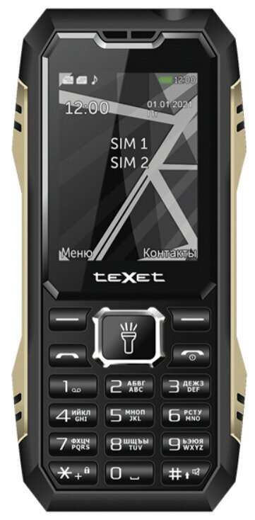 Сотовый телефон Texet TM-D424 черный