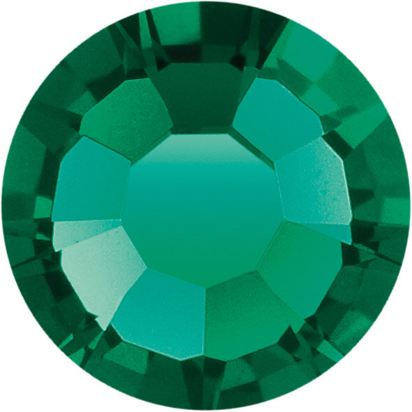 Страз клеевой "PRECIOSA" 438-11-615 i SS06 цветн. 2 мм стекло изумруд (emerald 50730)