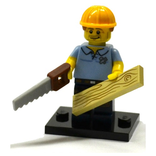 Минифигурка Lego Carpenter, Series 13 col13-9 71008 конструктор lego minifigures 71008 16 галактический солдат