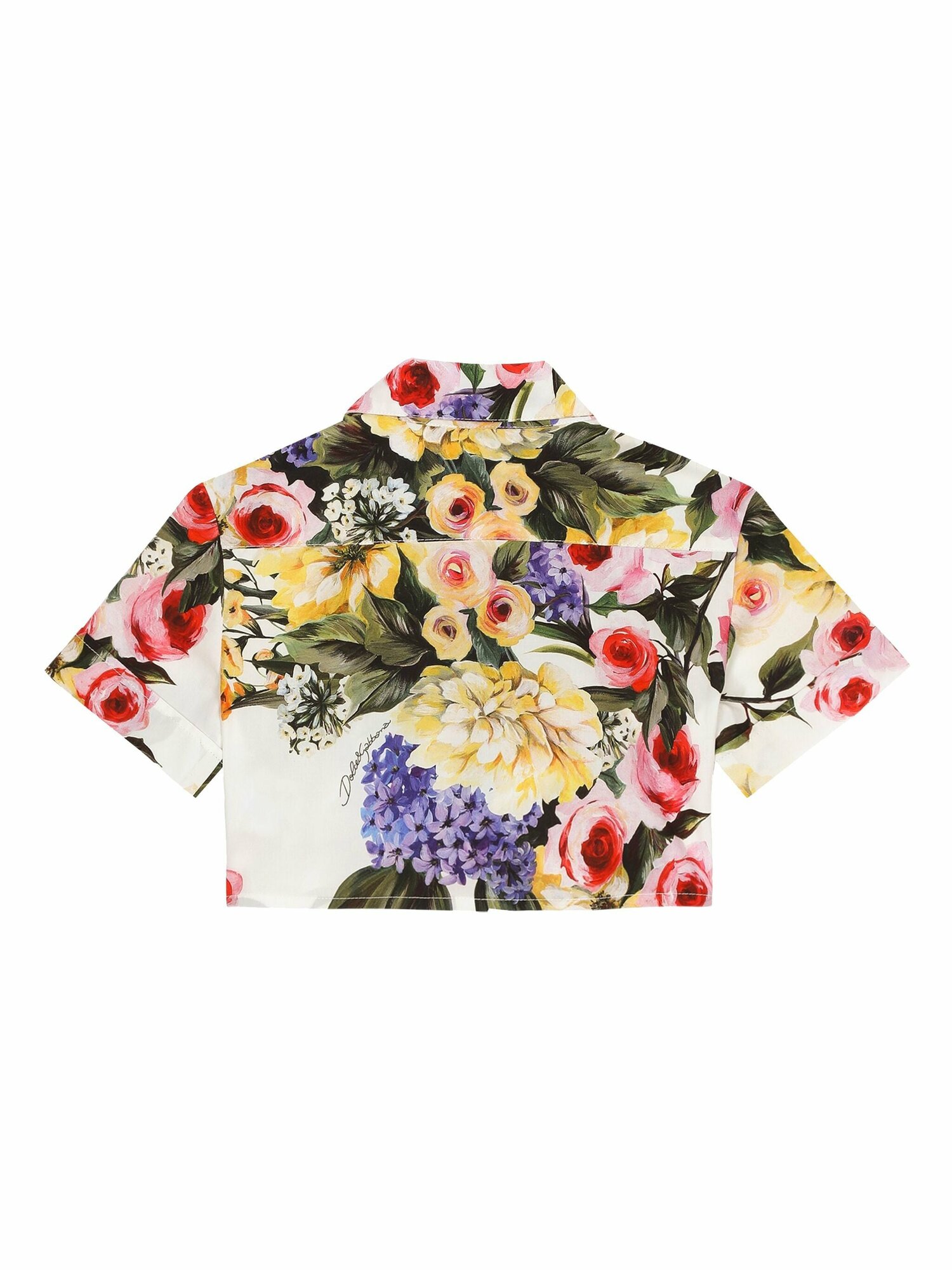 Блуза DOLCE & GABBANA Giardino, размер 12 лет, серебристый — фото 1