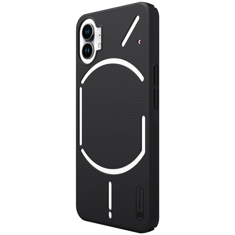 Черный жесткий чехол от Nillkin для смартфон Nothing Phone (1), серия Super Frosted Shield — фото 1