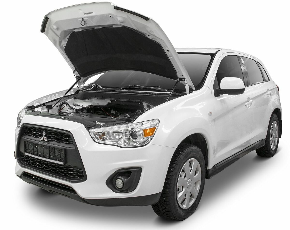 Газовые упоры капота АвтоУпор для Mitsubishi ASX 2010-2020, 2 шт, UMIASX012