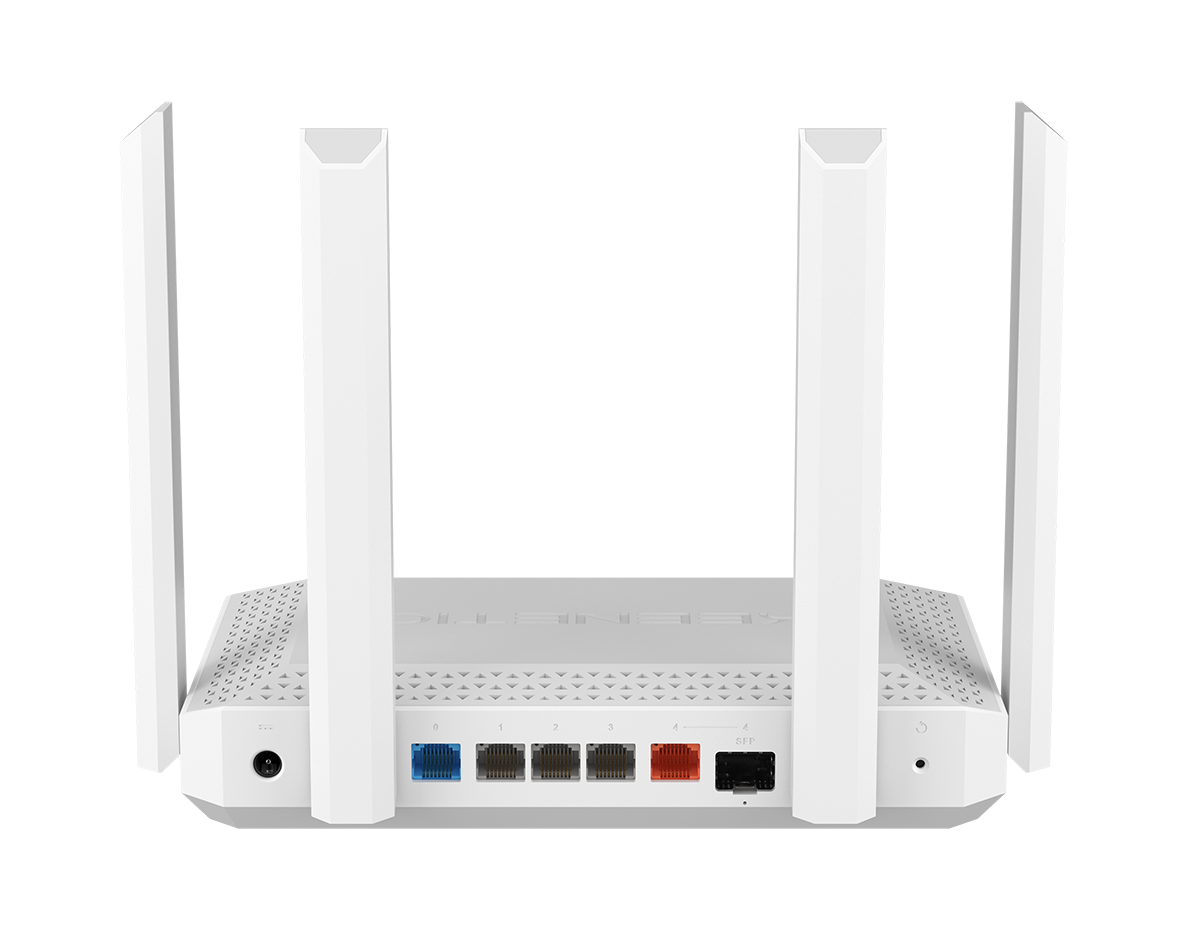 Роутер Keenetic Giga KN-1012, Wi-Fi, Mesh, 802.11ac, AX3000, 4 порта, белый — фото 1