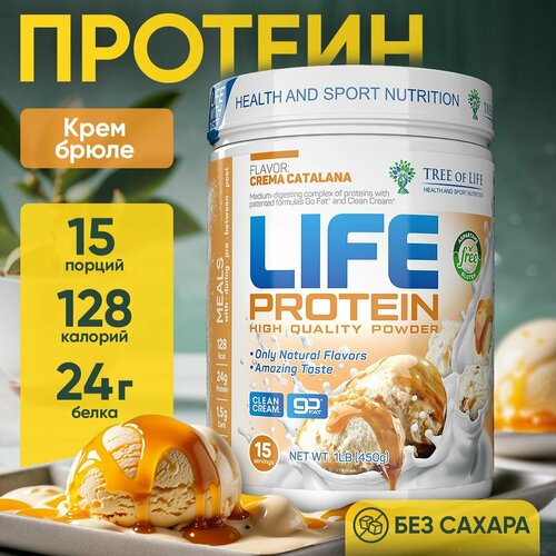 Протеин изолят сывороточный многокомпонентный Лайф Life Protein. Вкусный белковый коктейль 