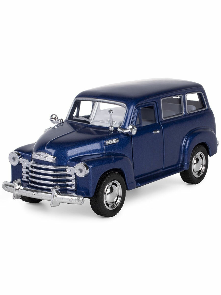 Металлическая машинка 1950 Chevrolet Suburban Carryall 1:36, инерционная / Черный — фото 1