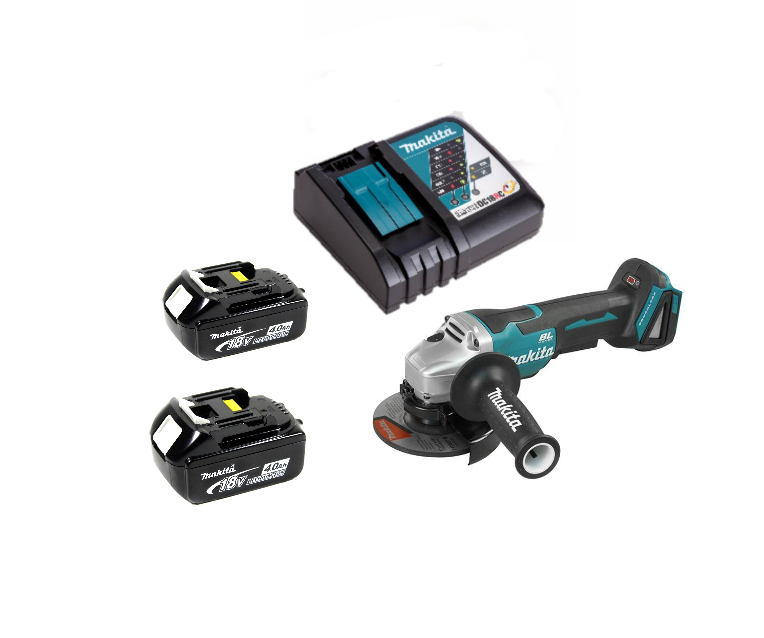 Аккумуляторная УШМ 125мм Makita DGA508RM2 (18V 2 x 4.0Ah Li-Ion)