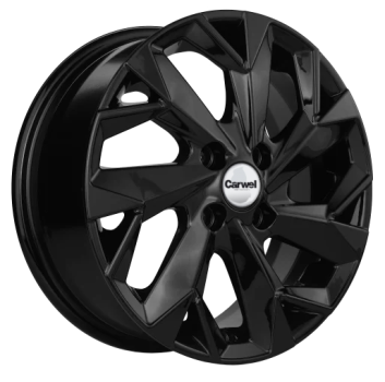 Диски Carwel Ильмень 1508 (Kia Rio) 60x15 4x100 D54.1 ET46 цвет BL (черный глянцевый)