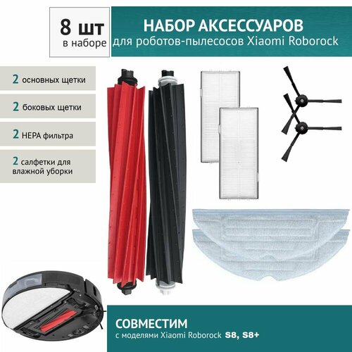 Комплект фильтров и щеток для робота-пылесоса Xiaomi Roborock S8 и S8 1459₽