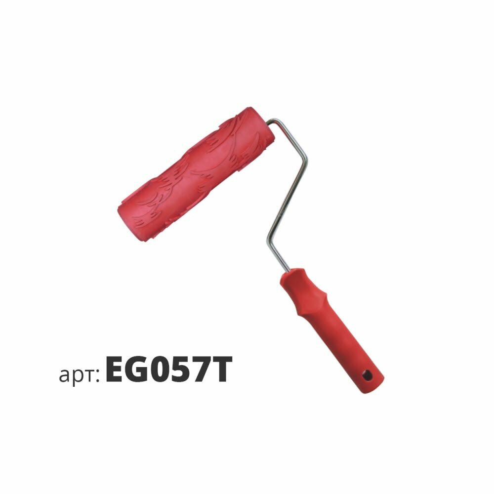 Валик декоративный резиновый жесткий STMDecor EG T (180мм) жатка EG057T