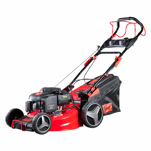 Газонокосилка бензиновая самоходная FUBAG FPL 53 SMVF с регулировкой скорости и функцией вертикального хранения красный, черный