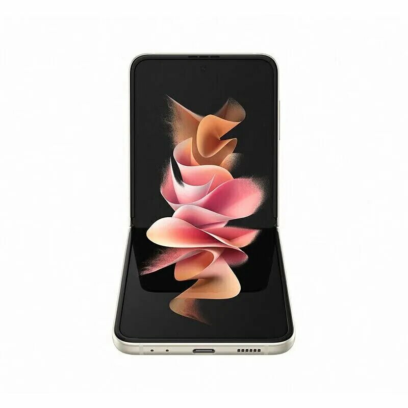 Смартфон Samsung Galaxy Z Flip 3, 8+256GB, nano SIM+eSIM, золотисто-бежевый — фото 1