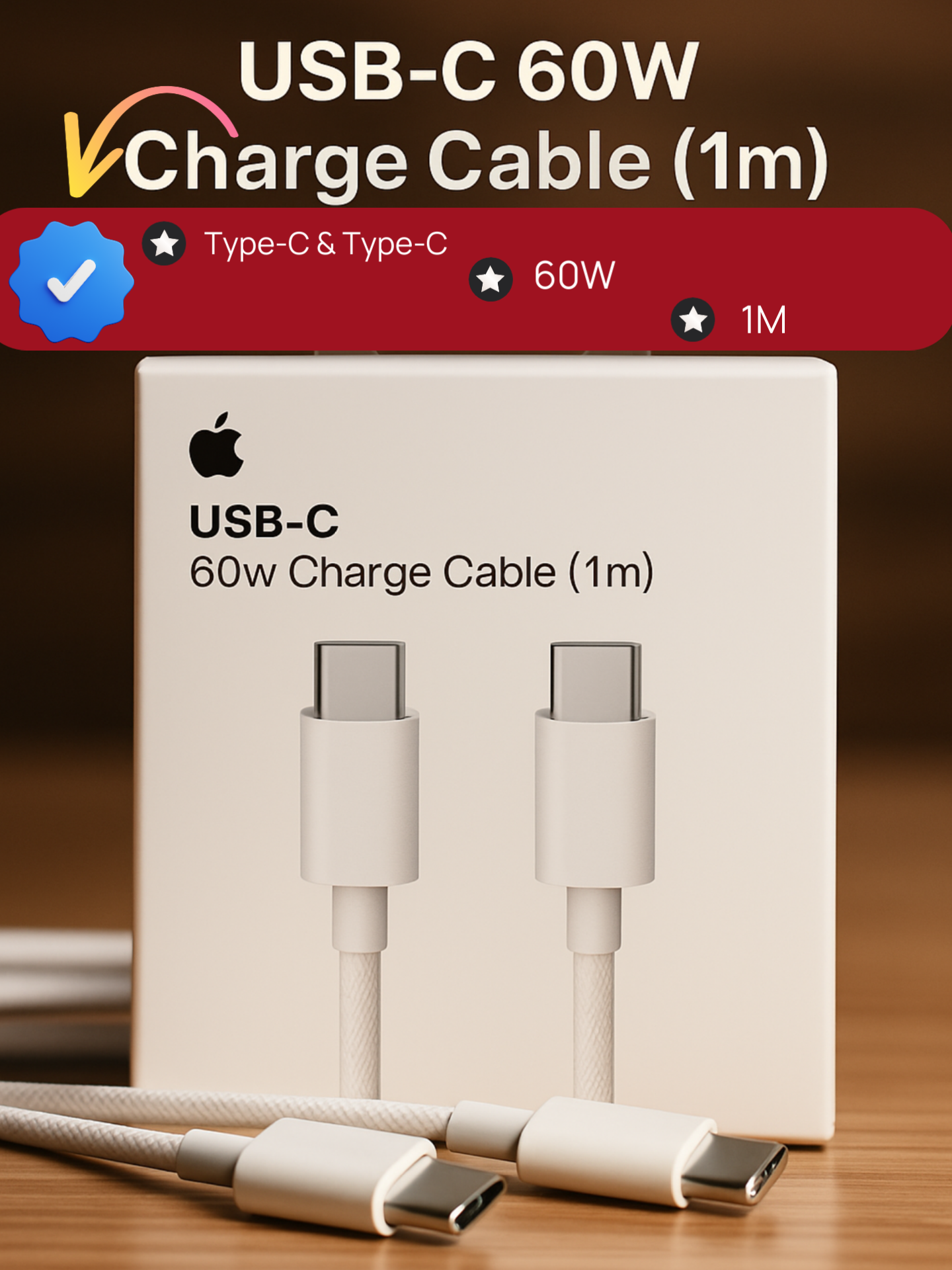 Оригинальный Кабель для зарядки для IPhone 15-16 Type C - Type C
