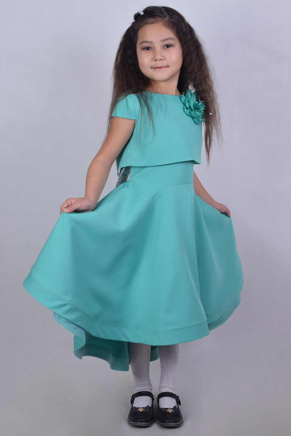 Платье, размер 38, бирюзовый