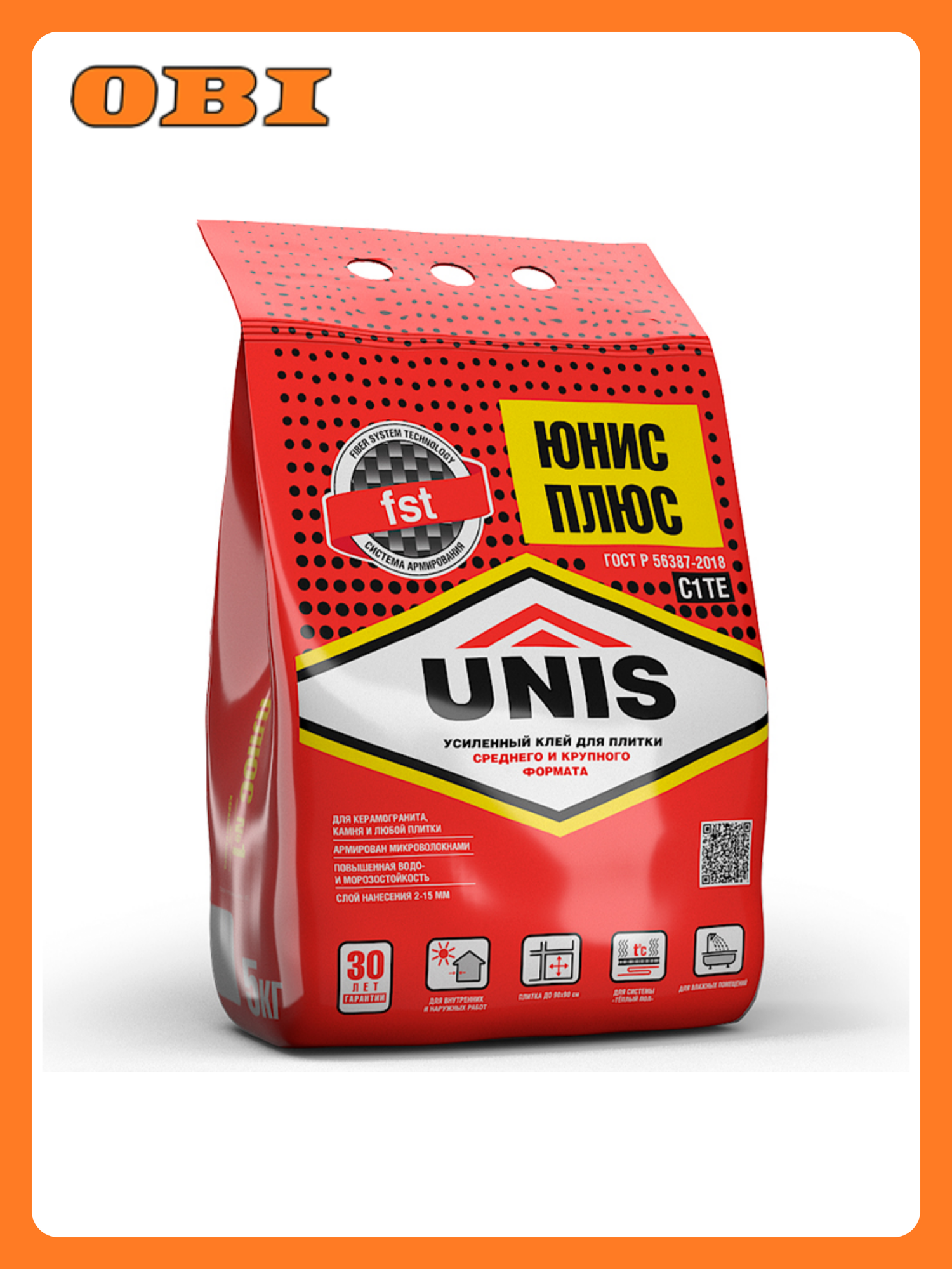 Клей плиточный UNIS 