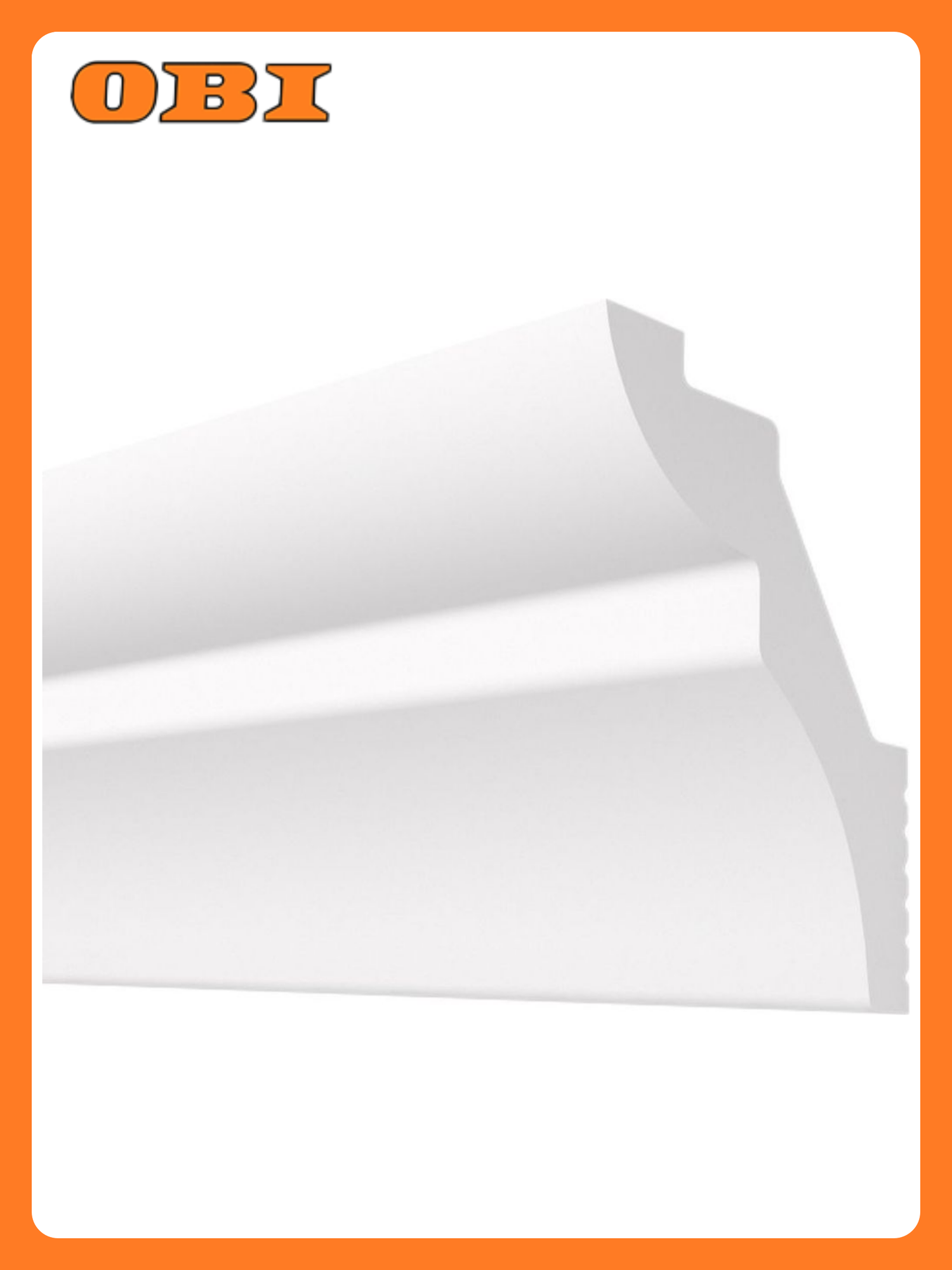 Плинтус потолочный плинтэкс H 40/50 SC белый 40x50 мм