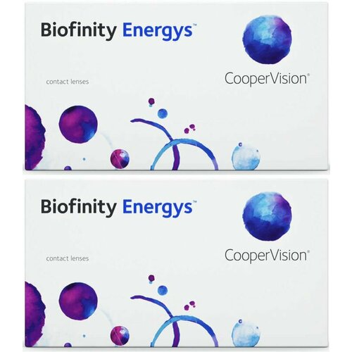 Контактные линзы CooperVision Biofinity Energys, 3 шт., R 8,6, D -2,5, 2 уп.