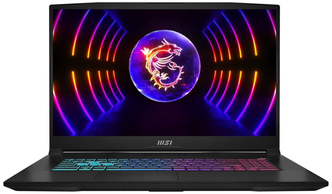 17.3" Ноутбук MSI Katana 17 B12VEK-268XRU 1920x1080, Intel Core i5 12450H 2 ГГц, RAM 16 ГБ, DDR5, SSD 512 ГБ, NVIDIA GeForce RTX 4050, без ОС, RU, B12VEK-268XRU, черный