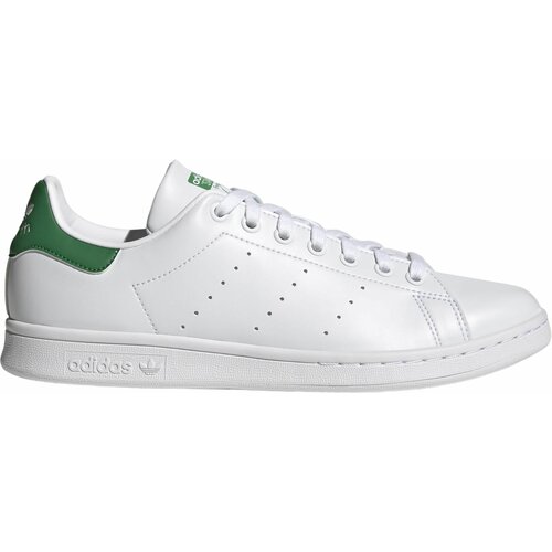 фото Кеды adidas originals stan smith, демисезон/лето, повседневные, перфорированные, размер 10 uk, белый, зеленый