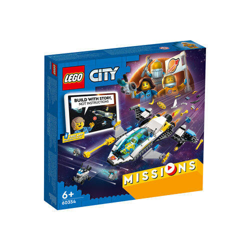 Конструктор LEGO City 60354 Космическая экспедиция для исследования Марса конструктор lego city 60354 космическая экспедиция для исследования марса