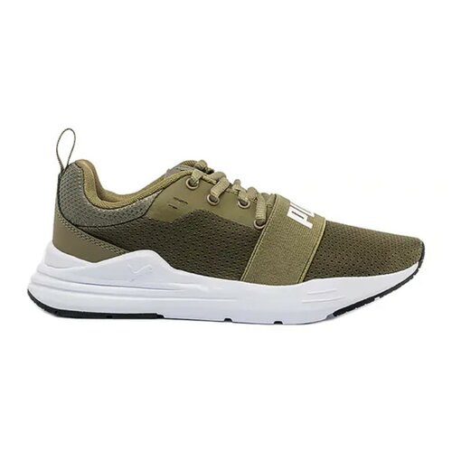 фото Кроссовки puma wired run jr, размер 3,5 uk, хаки, зеленый