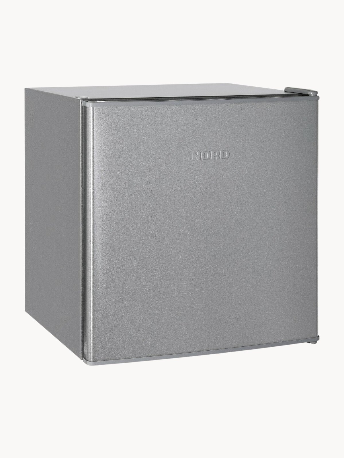 Холодильник NORD NR 402 S, объем 60 л, перенавешиваемая дверь, однокамерный, серебристый