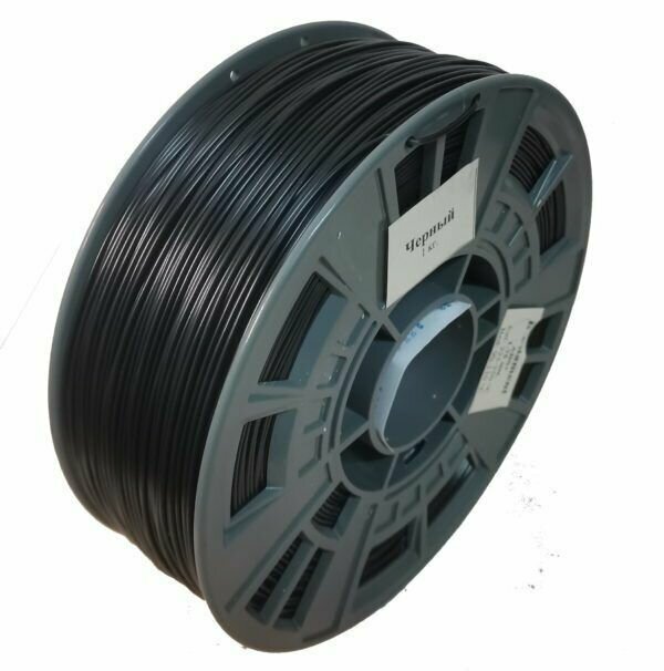Пластик для 3D принтера ABS черный - R-filament 1.75 мм. 1 кг.