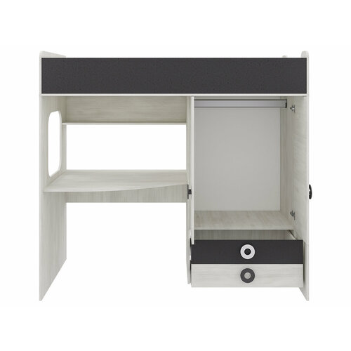 Кровать Адель без лестрицы Свет деревоАнтрацит 21150₽