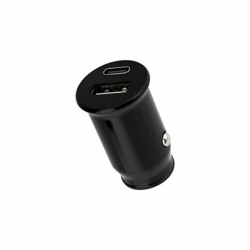 Автозарядка в прикуриватель АЗУ USB-A+USB-C 2.4А черн. Rexant 18-2228 rs-18-2228 автозарядка в прикуриватель rexant азу usb a usb c 2 4 a черная 182228 1шт