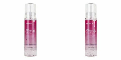 CONSLY Гель-мист для лица восстанавливающий с муцином улитки Snail Repairing Gel Mist, 120мл - 2 штуки