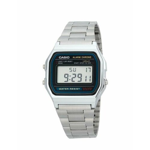 фото Наручные часы casio, серебряный, черный