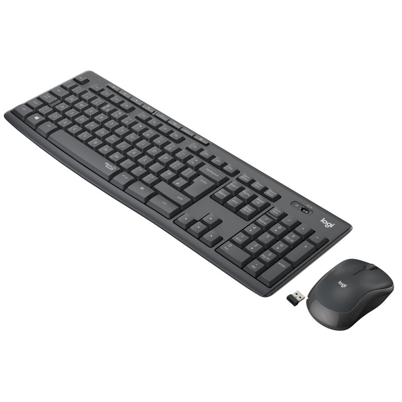 Комплект (клавиатура+мышь) LOGITECH MK295 Silent Wireless Combo, USB, беспроводной, черный [920-009807] - фото №4