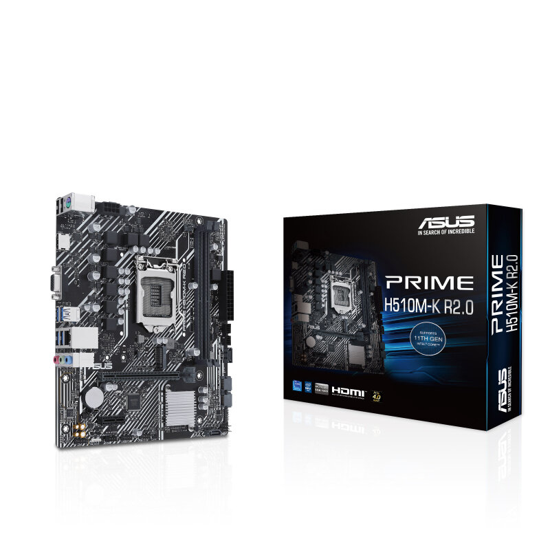 Asus PRIME H510M-K R2.0 Soc-1200 Intel H510 2xDDR4 mATX AC`97 8ch(7.1) GbLAN+VGA+HDMI