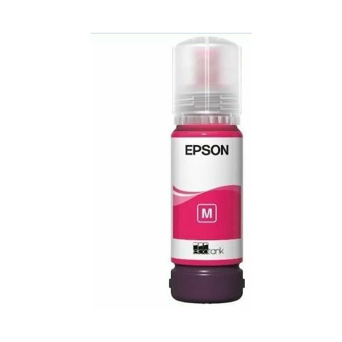 контейнер с чернилами epson 108 оригинальный цвет пурпурный 70 мл для l8050 l18050 EPSON C13T09C34A Картридж 108 EcoTank Ink для Epson L8050/L18050, Magenta 70ml