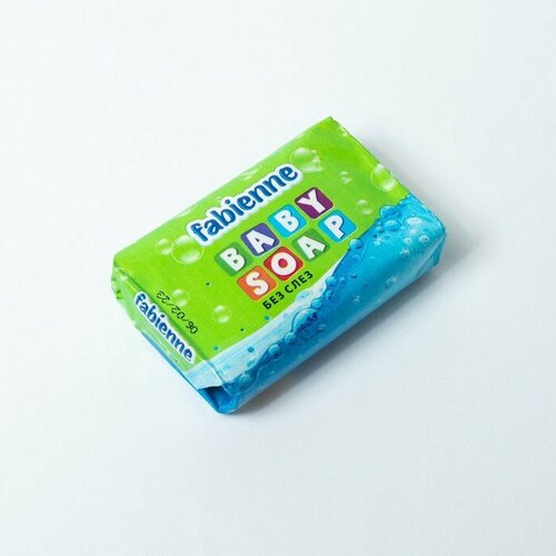 Мыло туалетное для детей FABIENNE зеленое, 90 г (комплект из 15 шт)