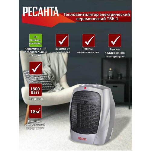 Обогреватель тепловентилятор электрический ветерок 1800Вт 289000₽
