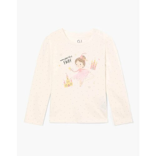 фото Лонгслив gloria jeans, размер 12мес/80 (24), белый