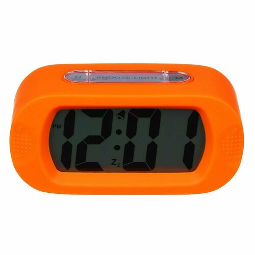 Будильник электронный 14x7x48 см оранжевый Рыжий 1199₽