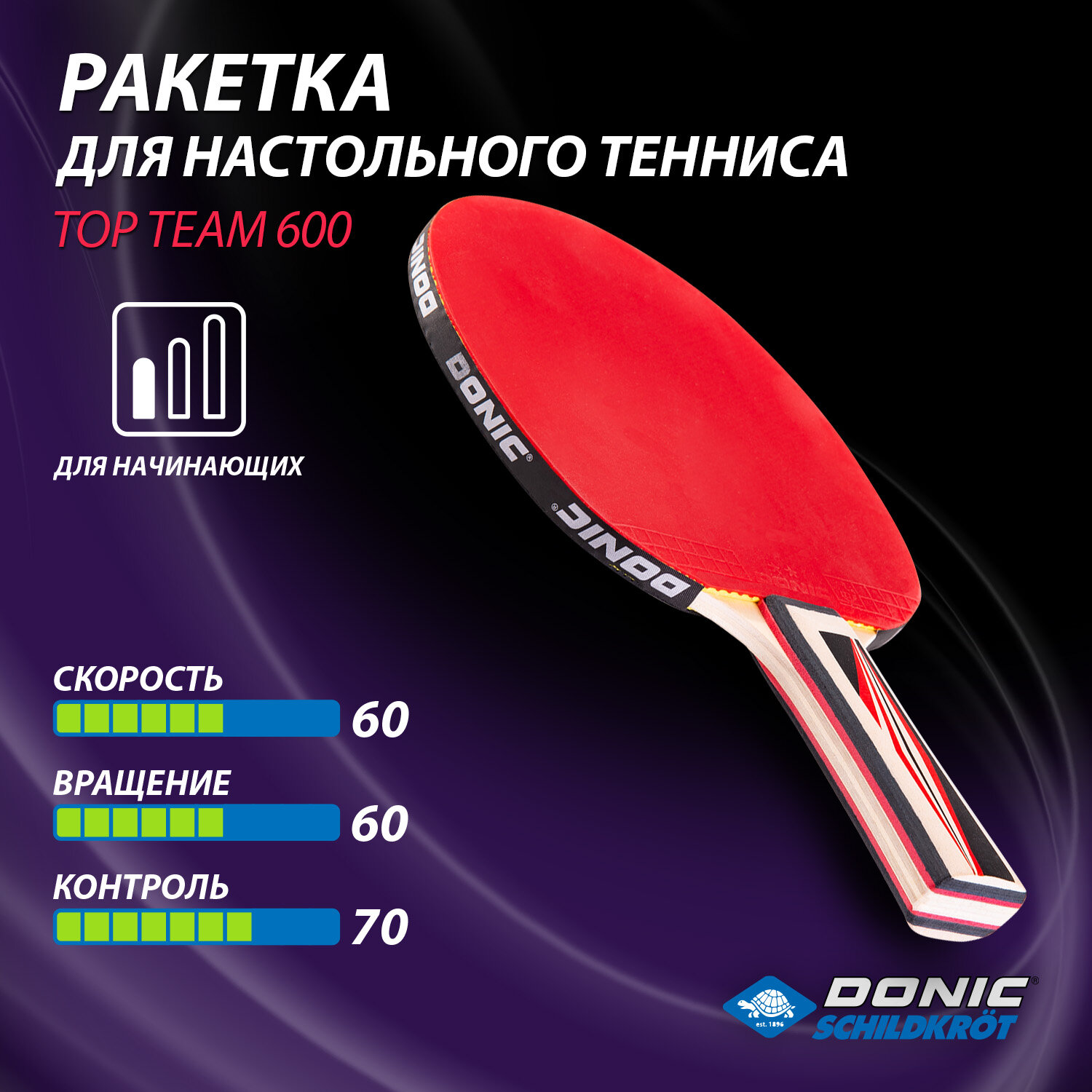 Ракетка для настольного тенниса Donic Top Team 600