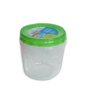 Банка для сыпучих продуктов круглая 0,5 л (зеленый)