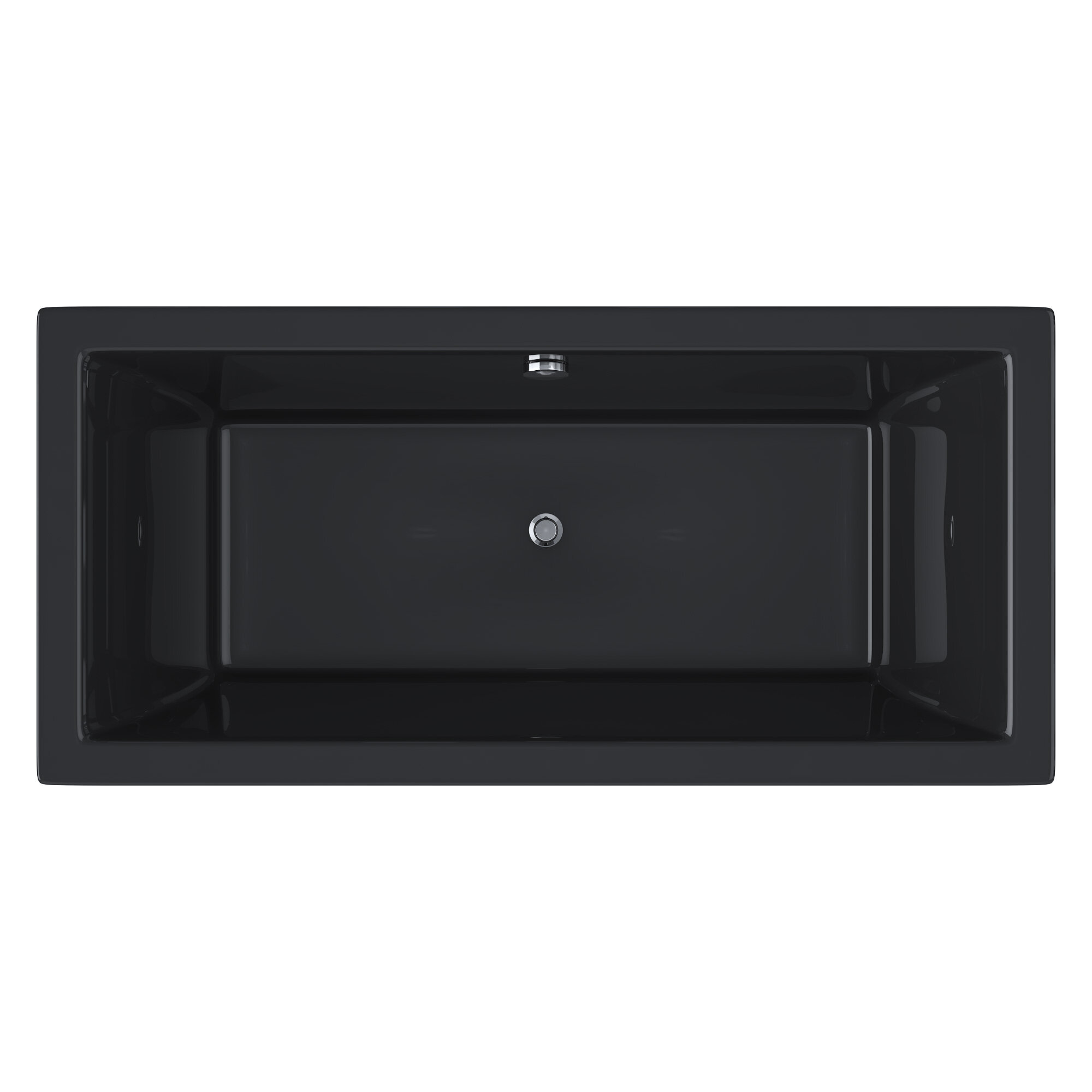 фото Berges Wasserhaus Ванна BERGES акриловая TARI 170х80, черный глянец