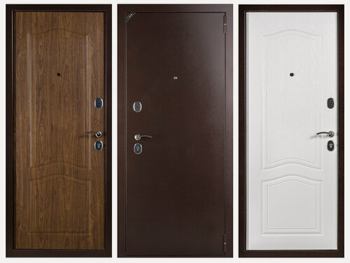 Изображение товара Входная металлическая дверь Аврора Медный антик/ Ясень Белый /960x2050 / Правое